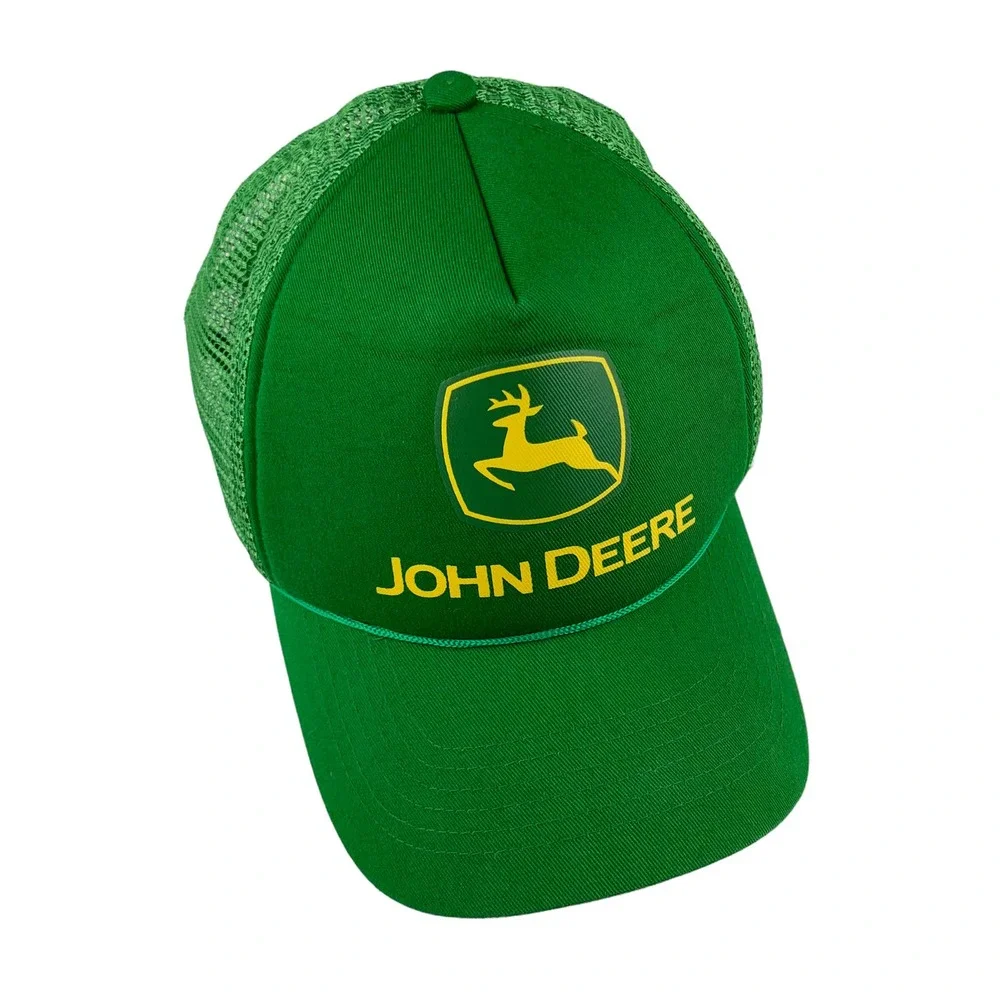 John Deere Trucker Hat Snapback Green Logo